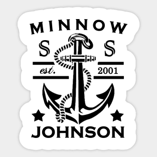 Rush Hour 2 - S.S. Minnow Johnson (black) Sticker